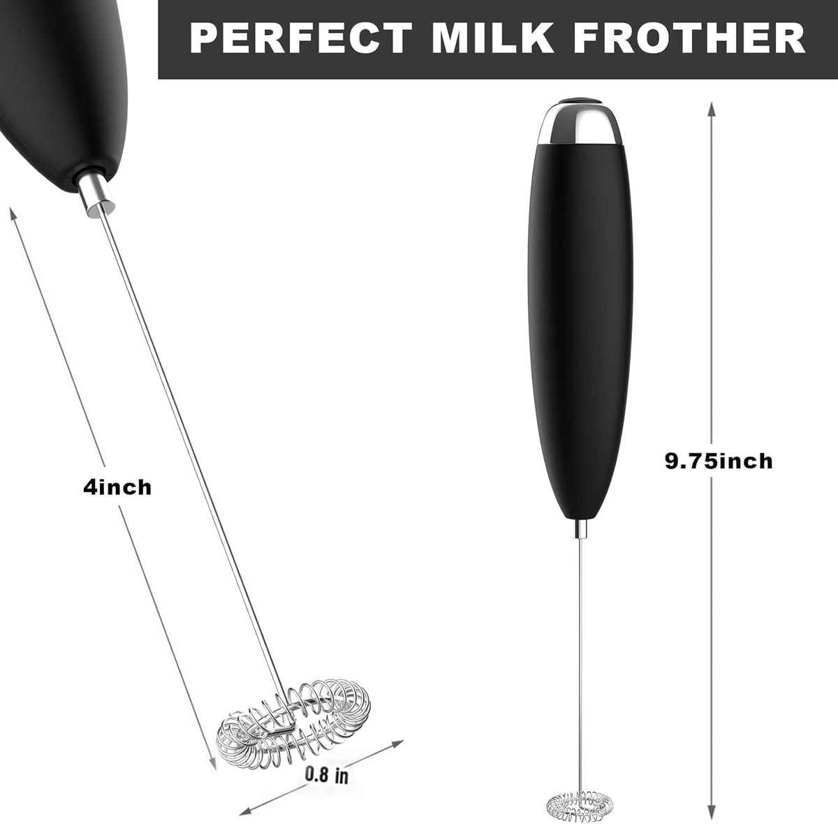 The Café Milk Frother – Handheld Foam Maker for Lattes & Matcha