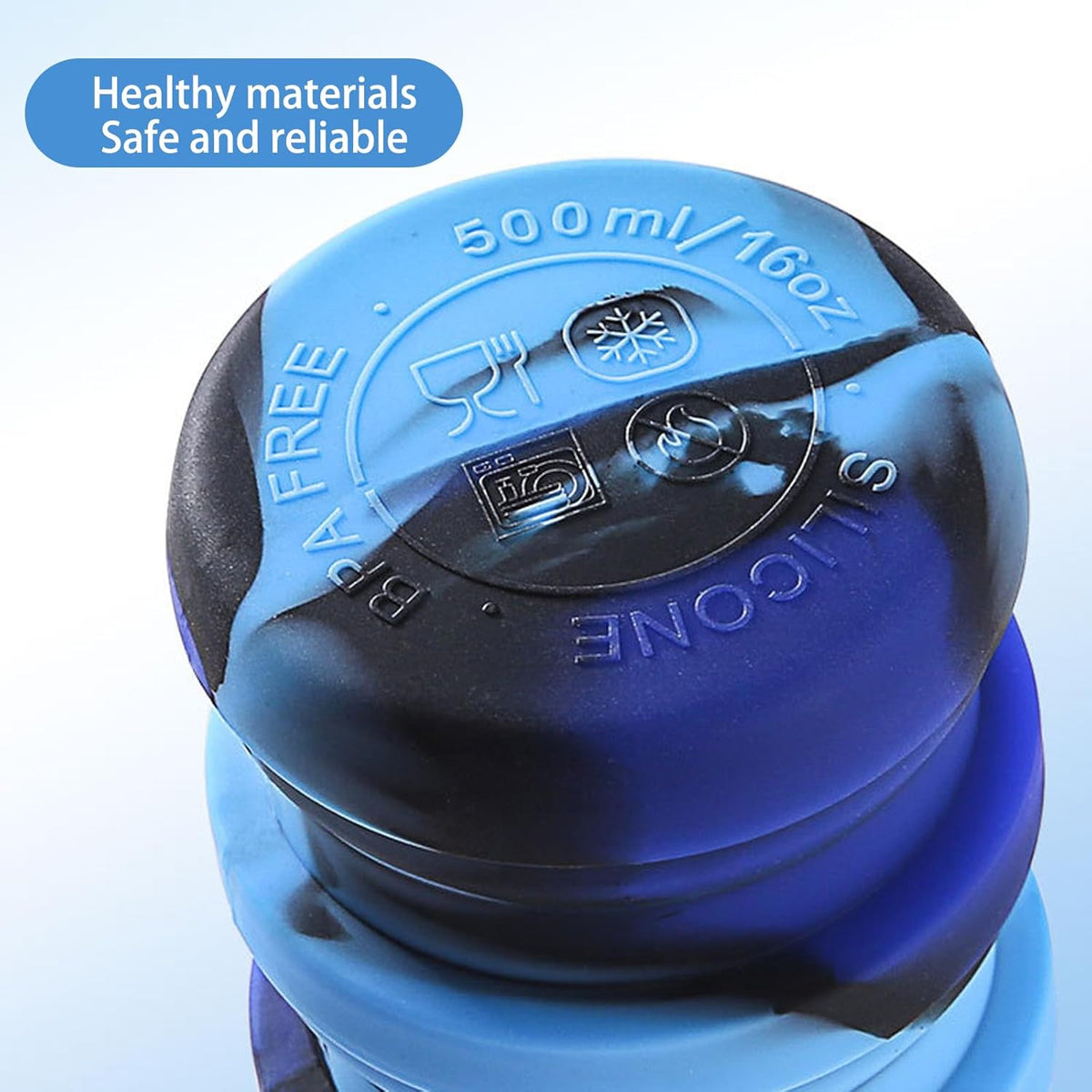 The Fold & Go Water Bottle – Collapsible Silicone Travel Bottle