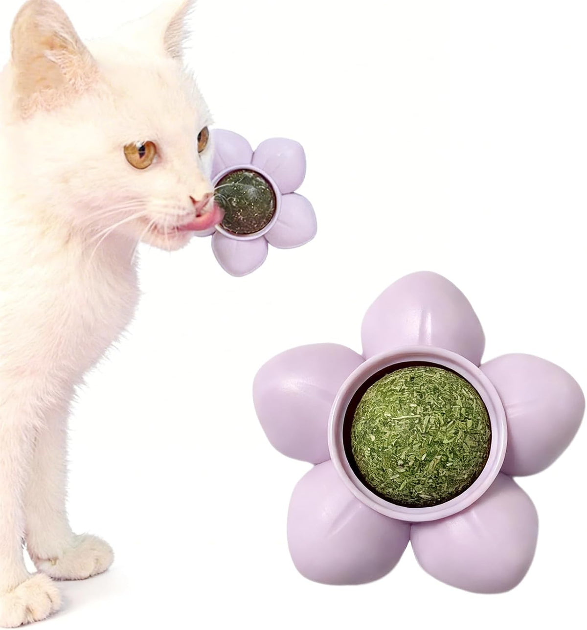 The Spin & Purr Catnip Ball – Self-Rotating Wall Toy for Cats