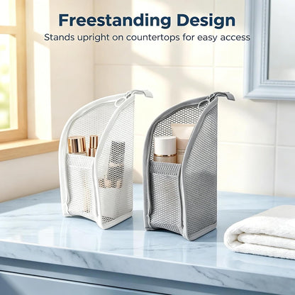 The Getaway Toiletry Bags – 2-Pack Clear Hanging Organizers