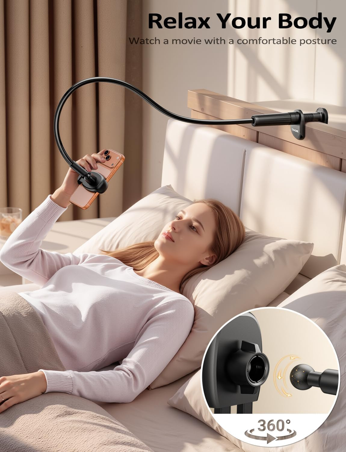 The Flex Gooseneck Phone Holder – Hands-Free Stand for Desk & Bed