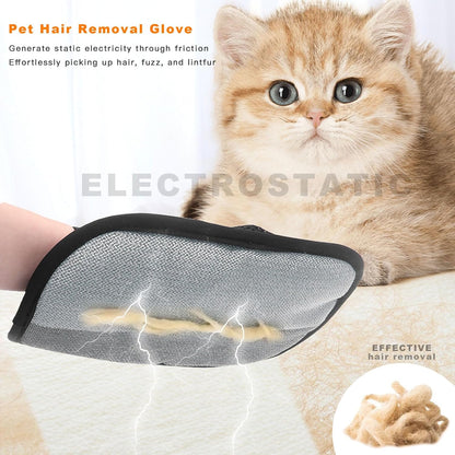 The Gentle Touch Grooming Kit – Pet Grooming Glove + Fur Remover Glove