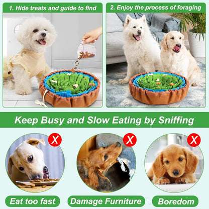 The Sniff & Seek Snuffle Mat – Nose Work Feeding Mat for Dogs
