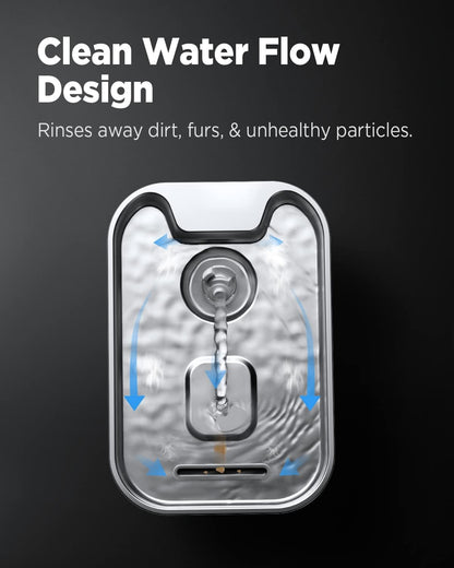 The Whisper Spring Fountain – Quiet 1.8L Stainless Steel Cat Water Fountain