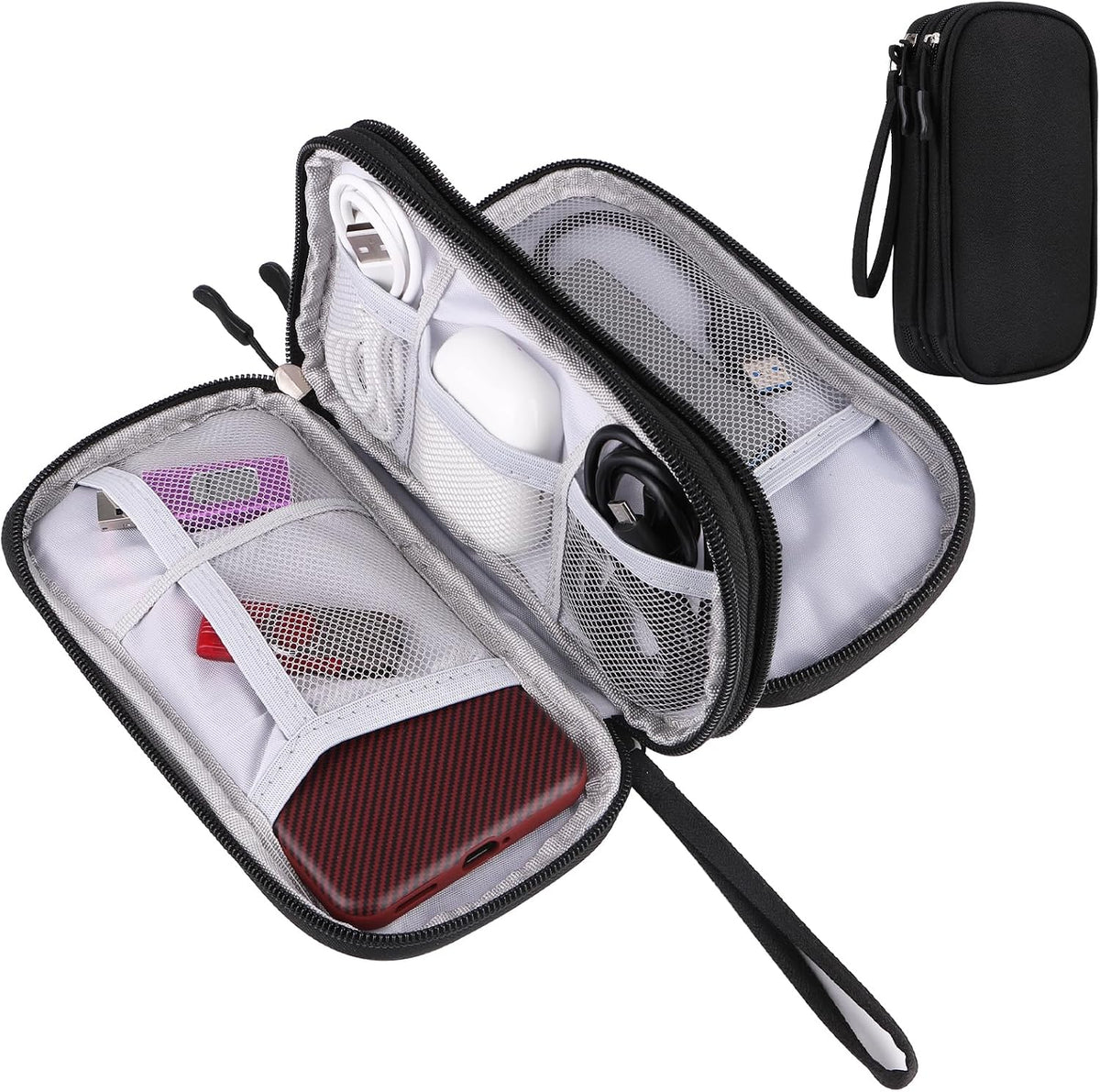The Tidy Tech Organizer – Travel Cable & Charger Case