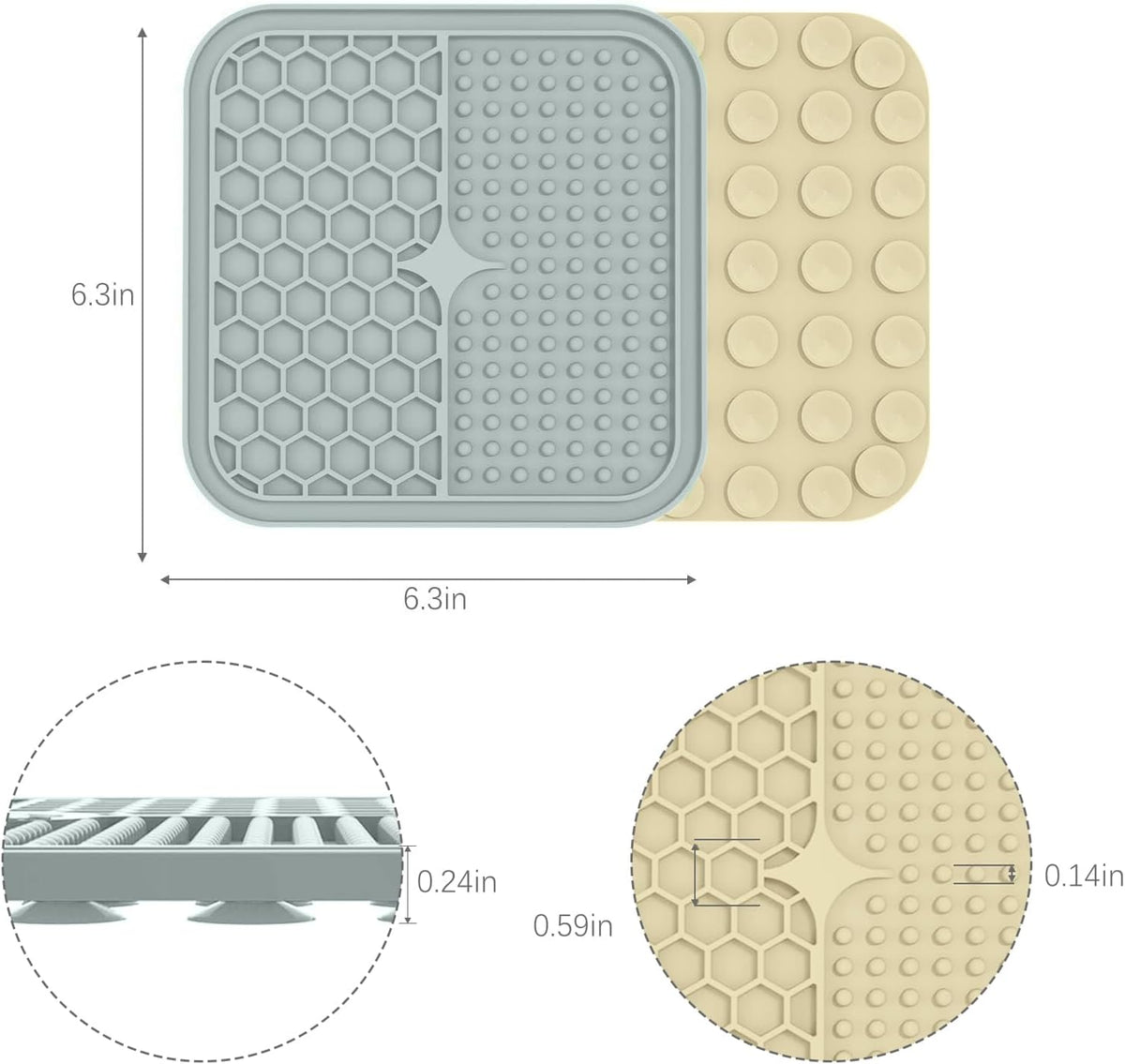 The Calm Lick Mat Set – 2 Suction Slow Feeders for Dogs & Cats