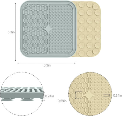 The Calm Lick Mat Set – 2 Suction Slow Feeders for Dogs & Cats