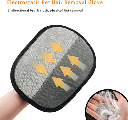 The Gentle Touch Grooming Kit – Pet Grooming Glove + Fur Remover Glove