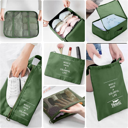 The Pack Light Cube Set – 10-Piece Luggage Organizers