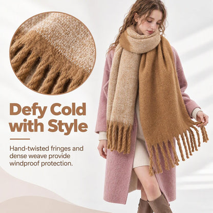 The Highland Chunky Scarf – Oversized Knit Wrap