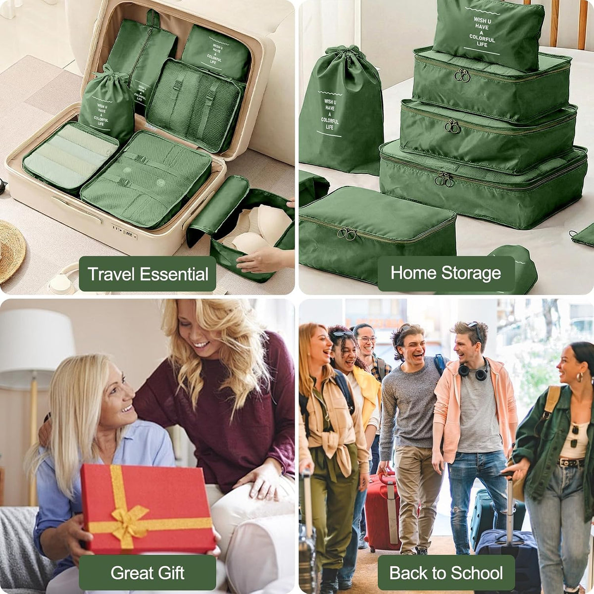 The Pack Light Cube Set – 10-Piece Luggage Organizers