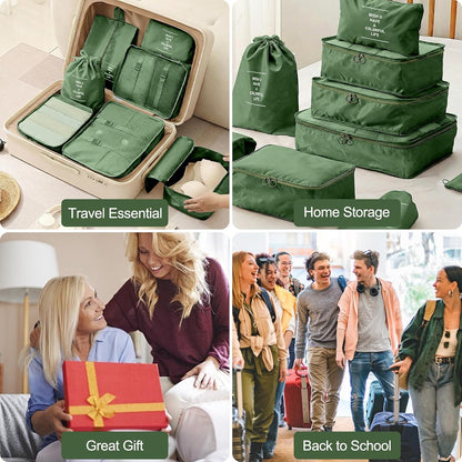 The Pack Light Cube Set – 10-Piece Luggage Organizers
