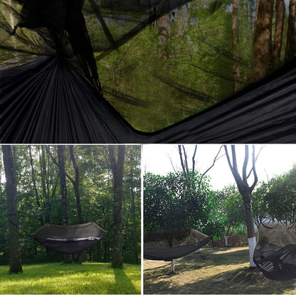 The Hideout Camping Hammock – Double Hammock with Bug Net