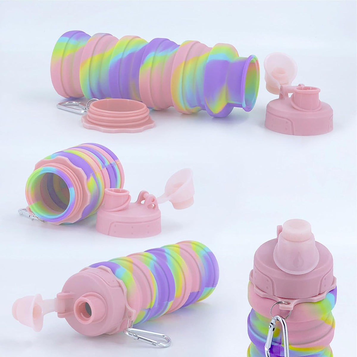 The Fold & Go Water Bottle – Collapsible Silicone Travel Bottle
