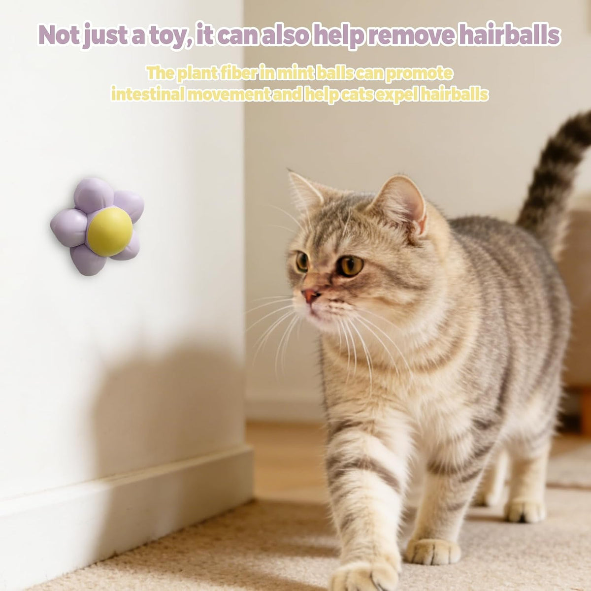 The Spin & Purr Catnip Ball – Self-Rotating Wall Toy for Cats