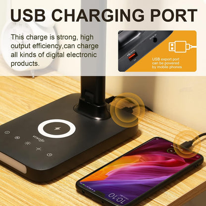 The Focus LED Desk Lamp – Dimmable with USB Charging Port