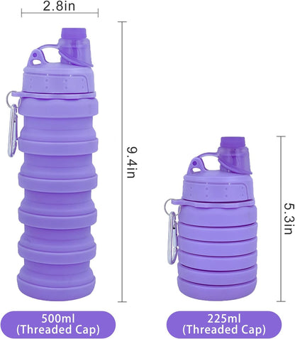 The Fold & Go Water Bottle – Collapsible Silicone Travel Bottle