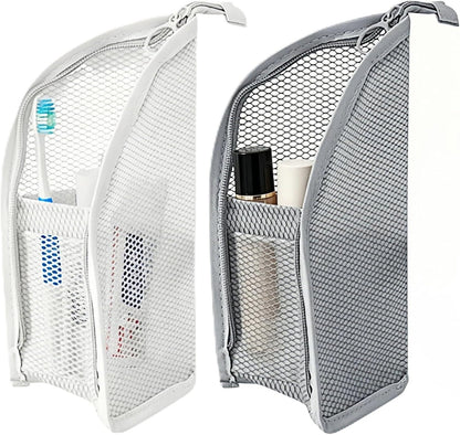 The Getaway Toiletry Bags – 2-Pack Clear Hanging Organizers