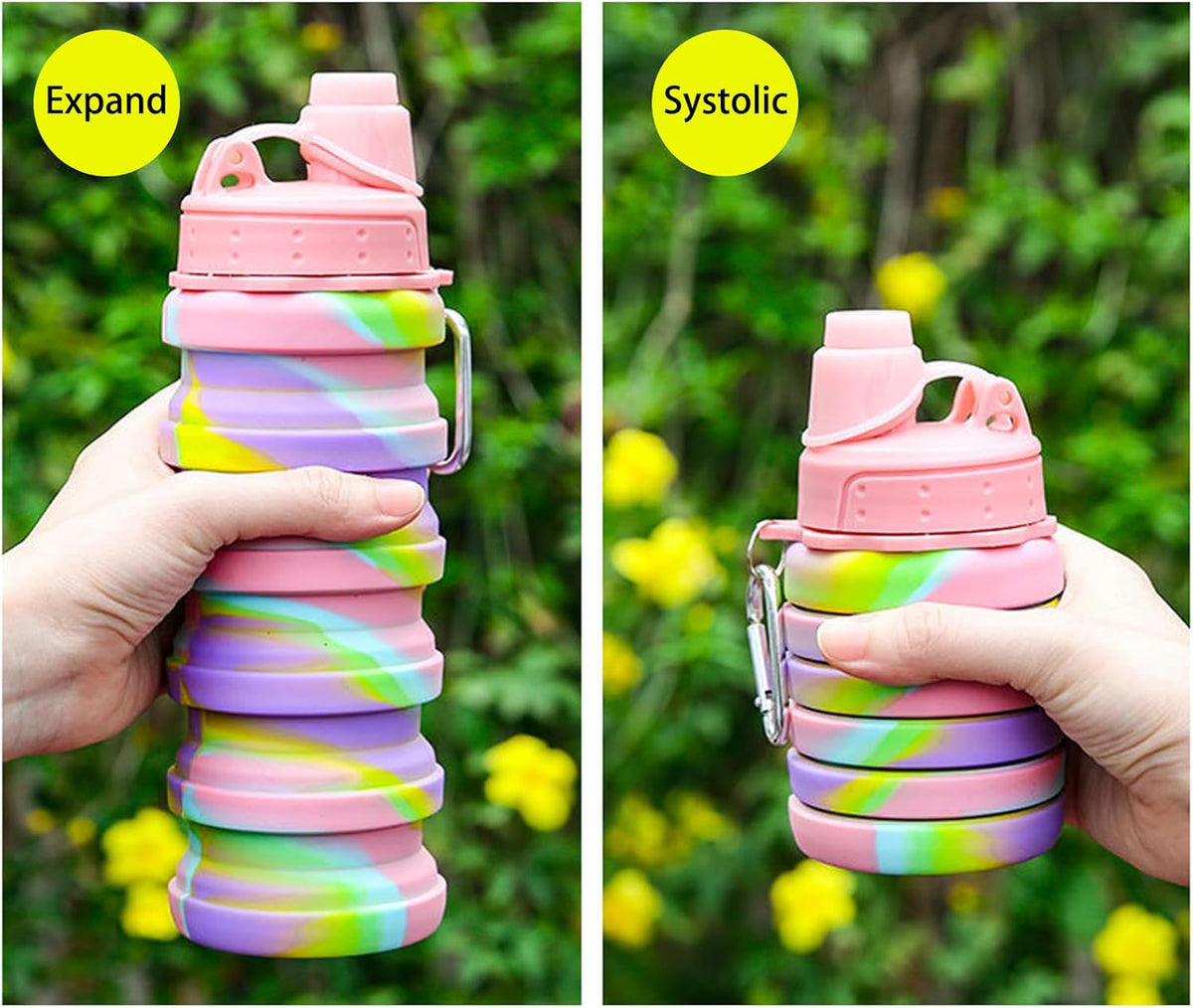 The Fold & Go Water Bottle – Collapsible Silicone Travel Bottle