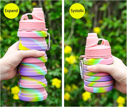 The Fold & Go Water Bottle – Collapsible Silicone Travel Bottle