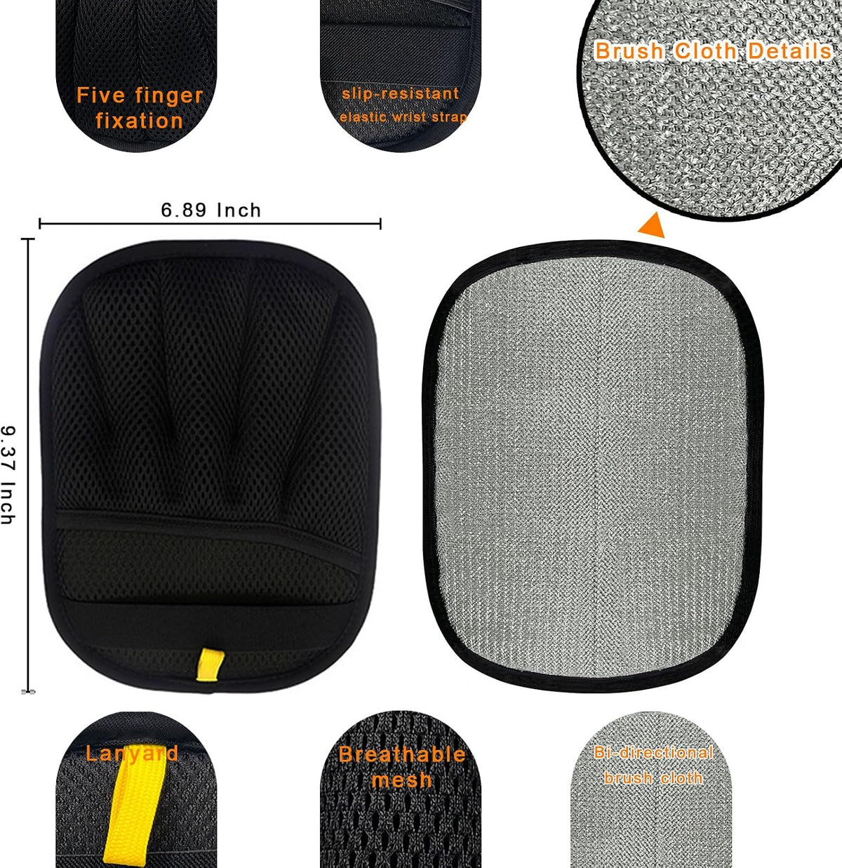 The Gentle Touch Grooming Kit – Pet Grooming Glove + Fur Remover Glove