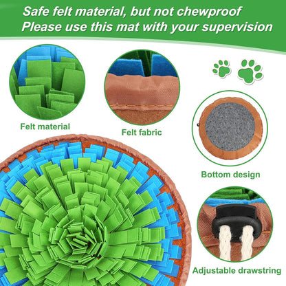 The Sniff & Seek Snuffle Mat – Nose Work Feeding Mat for Dogs