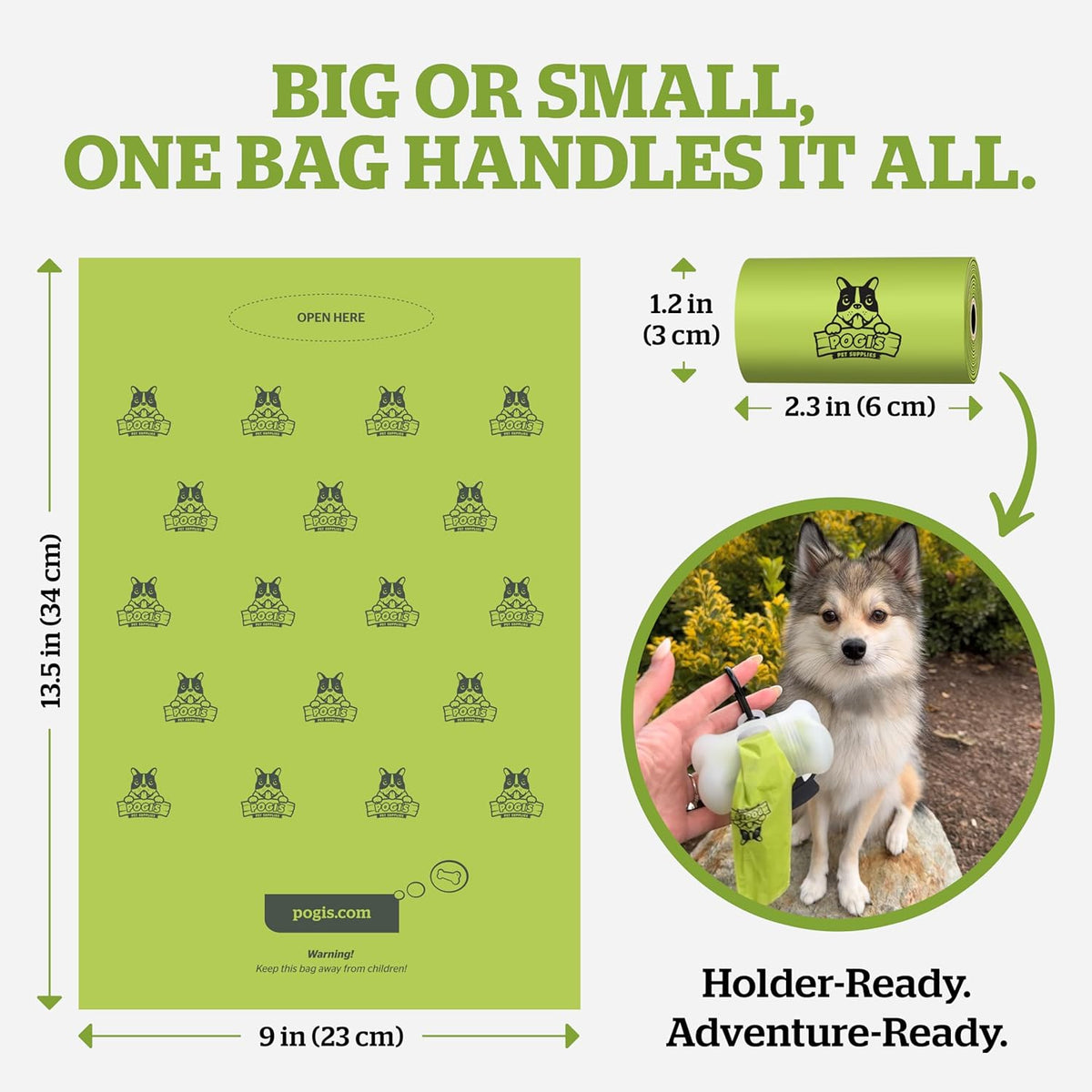 The Walk Ready Bag Dispenser – Leash Clip-On Holder with 15 Bags