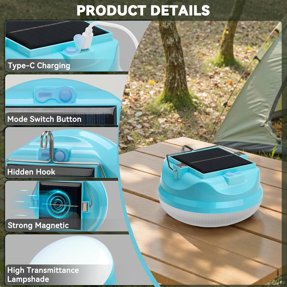 The Trailblaze Solar Lantern – Rechargeable LED Camp Light & Power Bank
